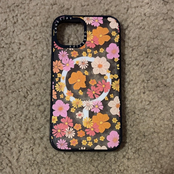 Casetify Other - Casetify Floral iPhone 13 Case - Pink, Orange, Yellow
